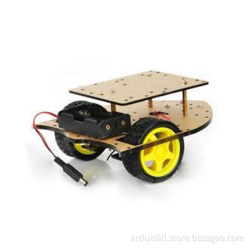 Double-layer Robot Car Chassis With Two Deceleration DC Mot